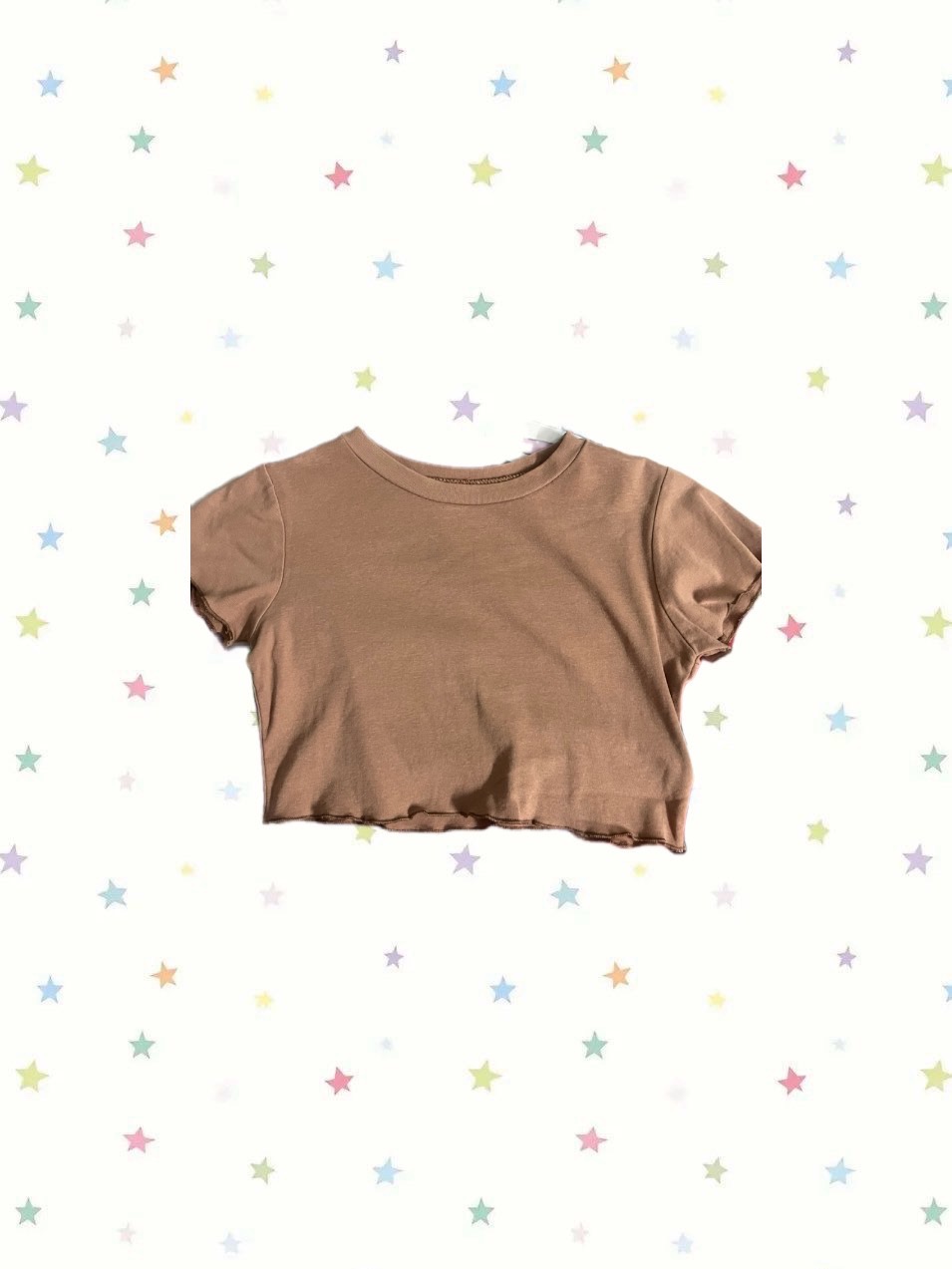 เสื้อครอปน้ำตาล - Image 1